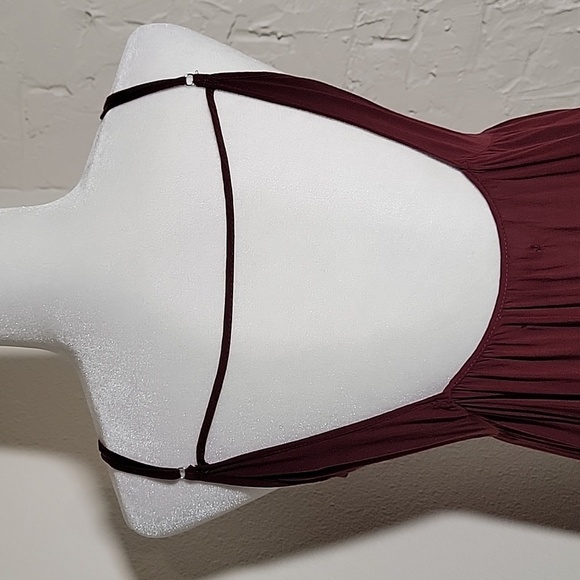 Brandy Melville Mini Dress Sheer Tiered Adjustable Spaghetti Straps Chiffon‎ OS - Picture 10 of 14